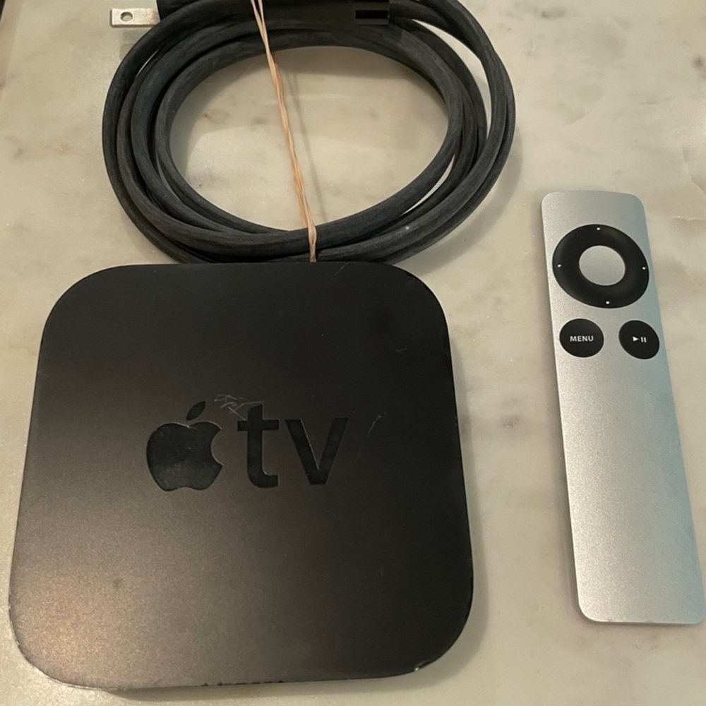 Apple TV Media Streamer - Black and Silver